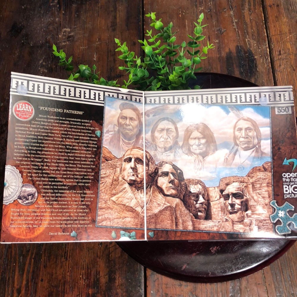 NEW Native Puzzle David Behrens Indian Native Americans 550 Piece Puzzle - Picture 2 of 6